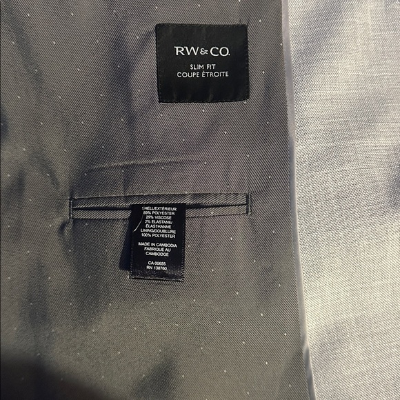 RW&CO. Charcoal Slim Fit Blazer - Picture 2 of 4